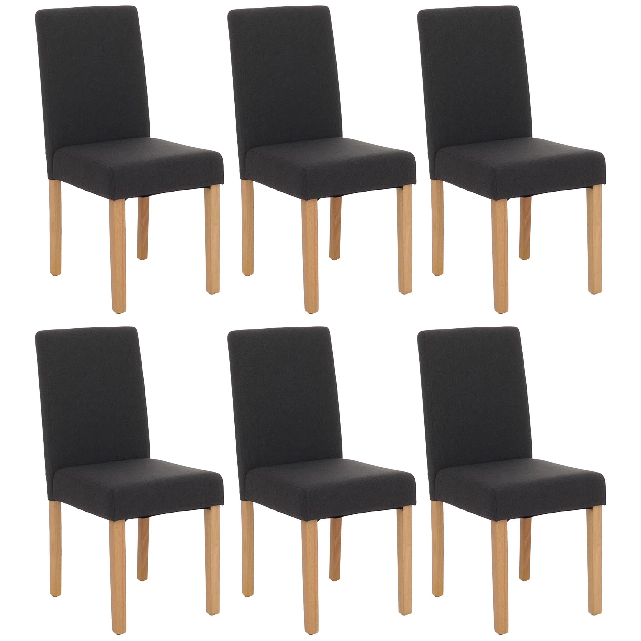ESSZIMMERSTUHL Schwarz 6er-Set - Schwarz, Textil (43/90/48cm) - MCW