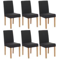 ESSZIMMERSTUHL Schwarz 6er-Set - Schwarz, Textil (43/90/48cm) - MCW