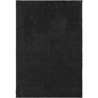 TEPPICH Hochflor ZINAL Uni Polyester Anthrazit 120 x 170 cm - Anthrazit, Textil (120/170cm) - KADIMA DESIGN