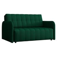 SCHLAFSOFA Viva Grand III - Smaragdgrün/Schwarz, Holz/Kunststoff (145/85/95cm) - MIRJAN24