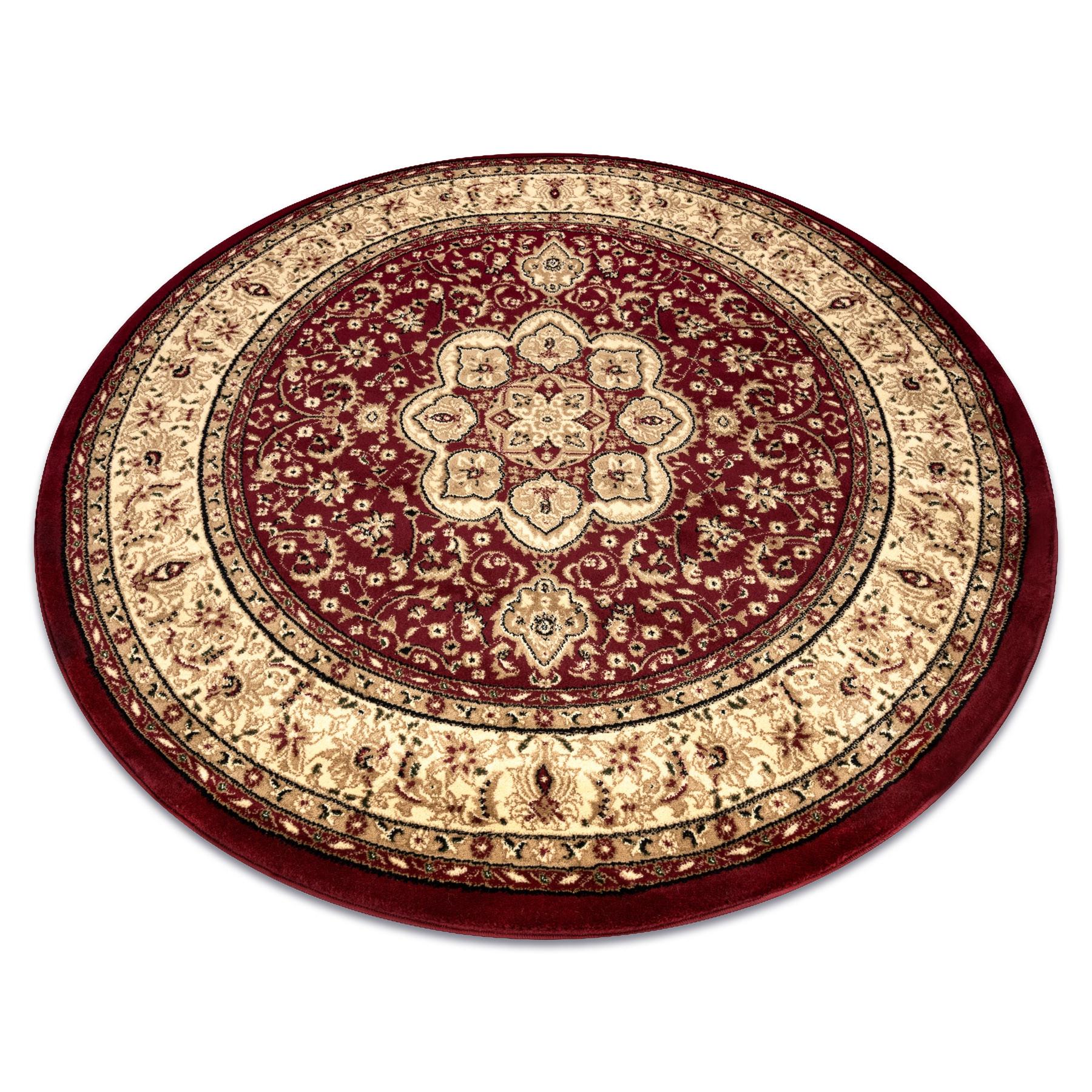 TEPPICH Royal 120 cm - Rot, Textil (120/120cm) - rugsX