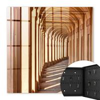 SCHLÜSSELBOX Schwarz 30x30 cm- Türöffnung nach rechts - Architektonische Eleganz - Beige, Metall (30/30/5cm) - TULUP