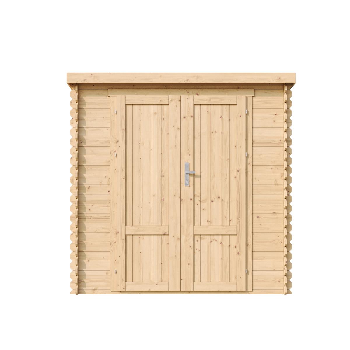 HOLZ-GARTENHAUS 2,22 m² TIMBELA M311F1 - Naturfarben, Holz (204/200/142cm) - Timbela