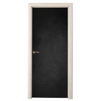 TÜRAUFKLEBER Beton - Schwarz - Grau - Strukturiert - Industriell Deko Wohnzimmer 95x235 cm - Türtapete - Dunkelgrau, Kunststoff (95/0.1cm) - MuchoWow