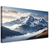 LEINWANDBILD Landschaften 100x50cm - Blau, Textil (100/50cm) - Feeby