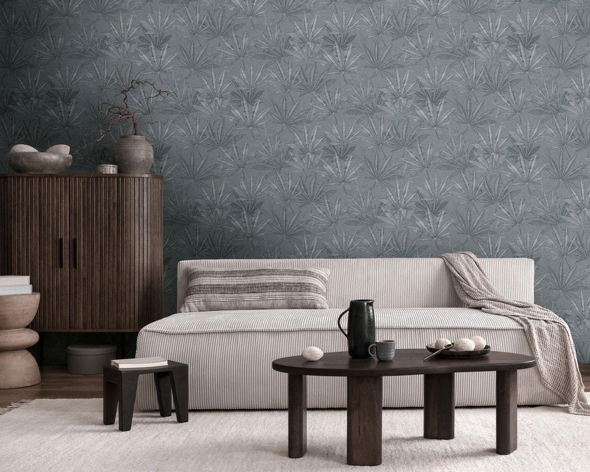 VLIESTAPETE Grau 53/1005 cm - Grau, Textil (53/1cm) - KUNSTLOFT