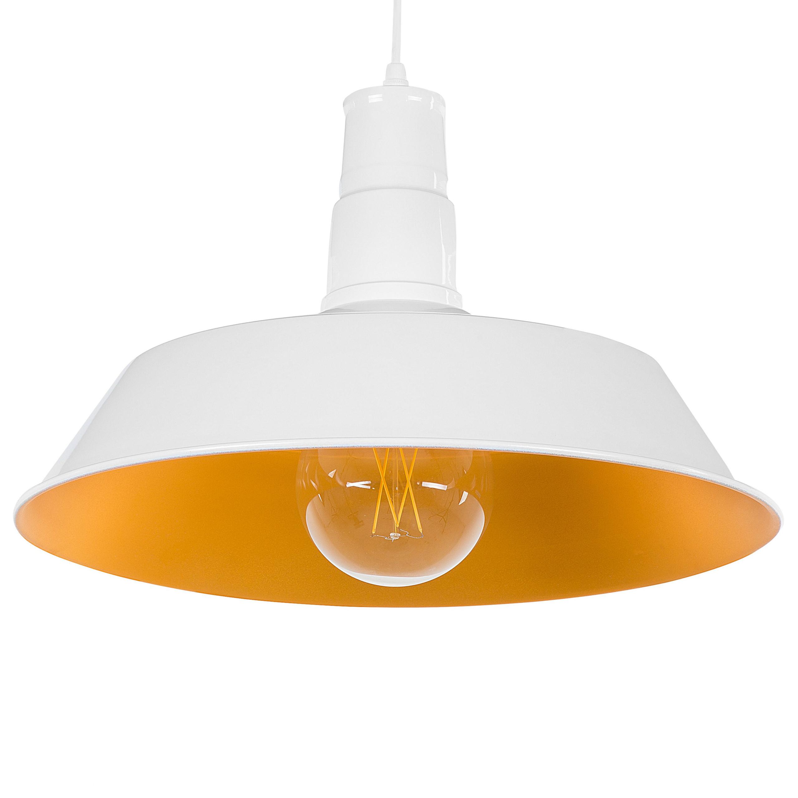 HÄNGELEUCHTE Bayou 46/46/177 cm - Weiß, Metall (46/46/177cm) - Beliani