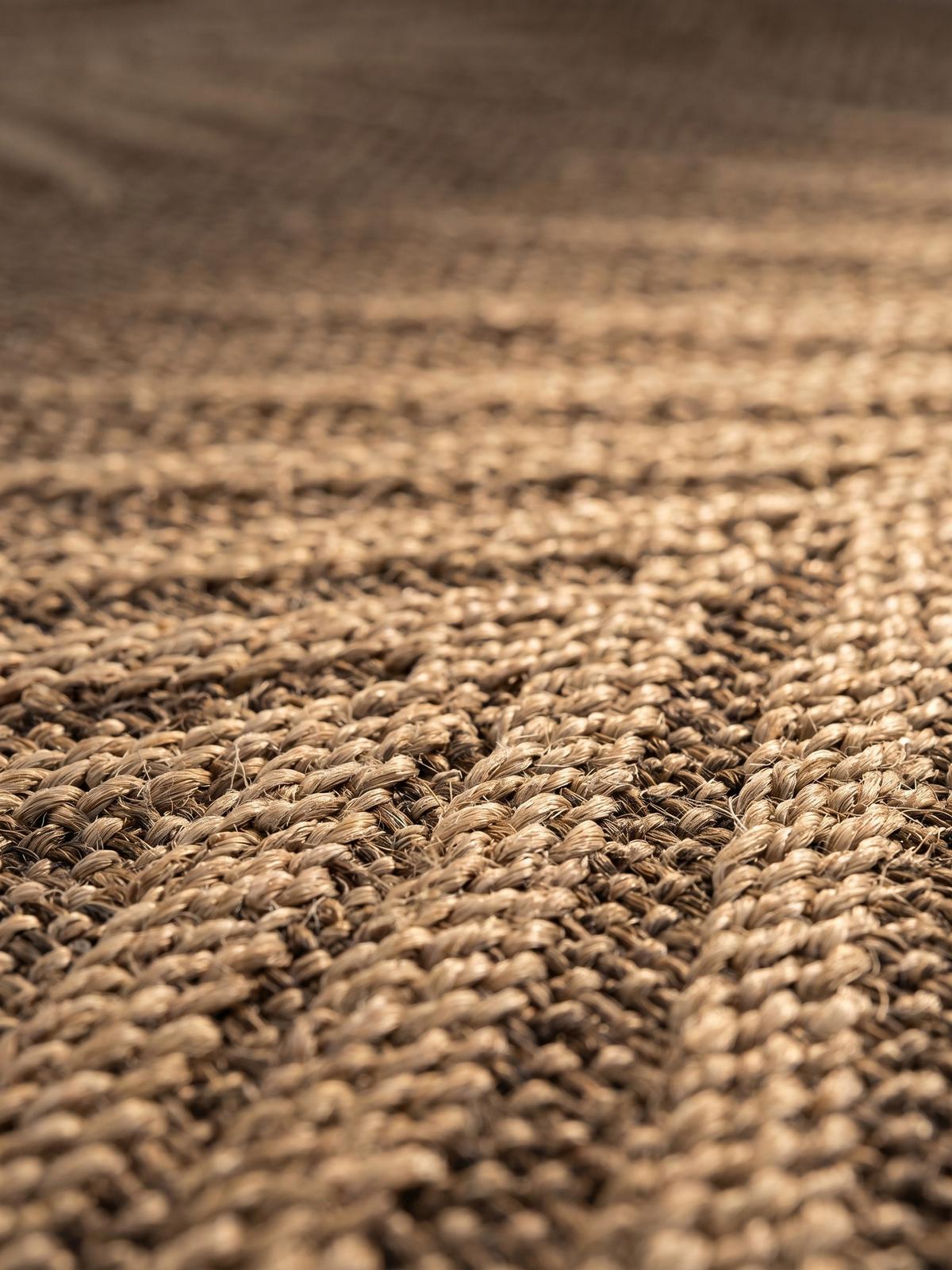 TEPPICH Outdoor ARLBERG in Braun, in Jute-Optik, Ø 200 cm - Braun, Textil (200/200cm) - KADIMA DESIGN