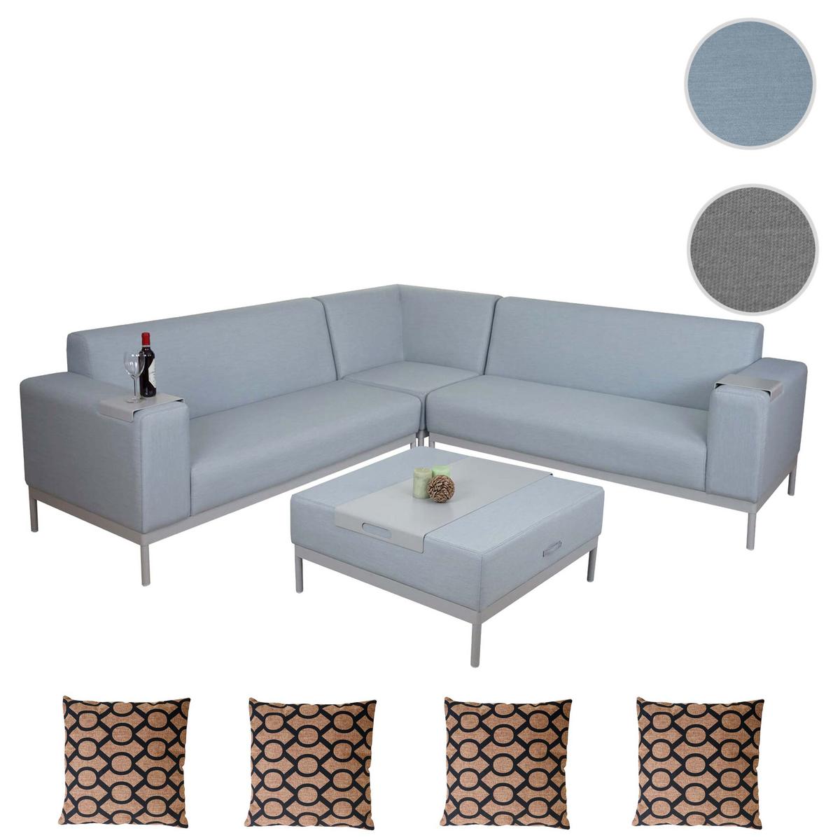ALU-GARTEN-GARNITUR 11-TEILIG Hellblau - Hellblau, Textil - MCW