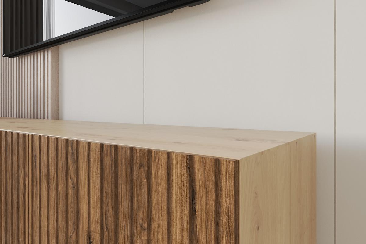 LOWBOARD KITO-W 3x100x40x40 cm - Artisan / Katania - Eiche Wotan/Eiche Artisan, Holzwerkstoff (300/40/40cm) - ALTDECOR