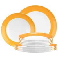 TAFELSERVICE Liberty Pure Colors Mango Orange 12-tlg. - Orange, Keramik (2/2/2cm) - Seltmann Weiden