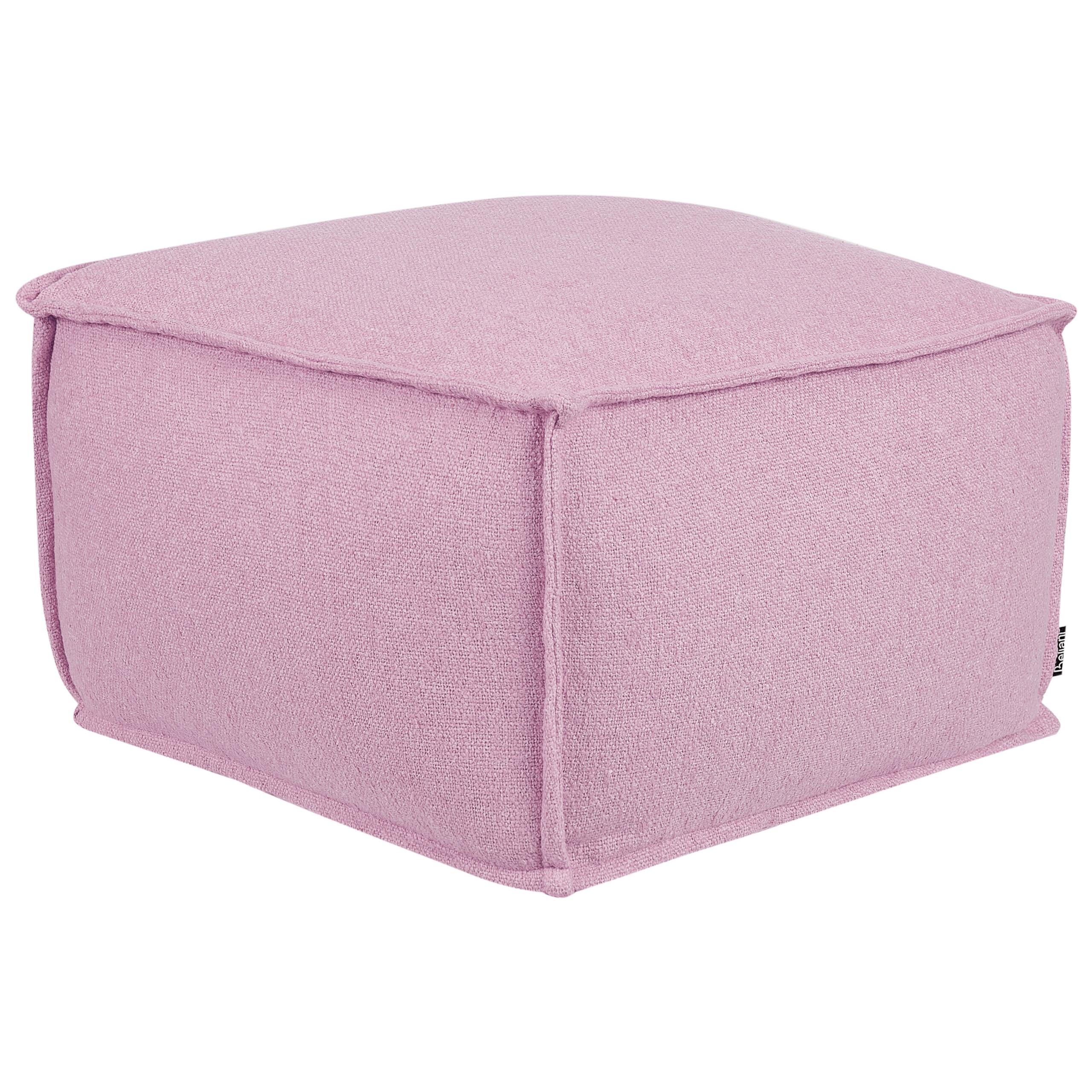POUF Rosa Sherali - Pink, Naturmaterialien (50/30/50cm) - Beliani