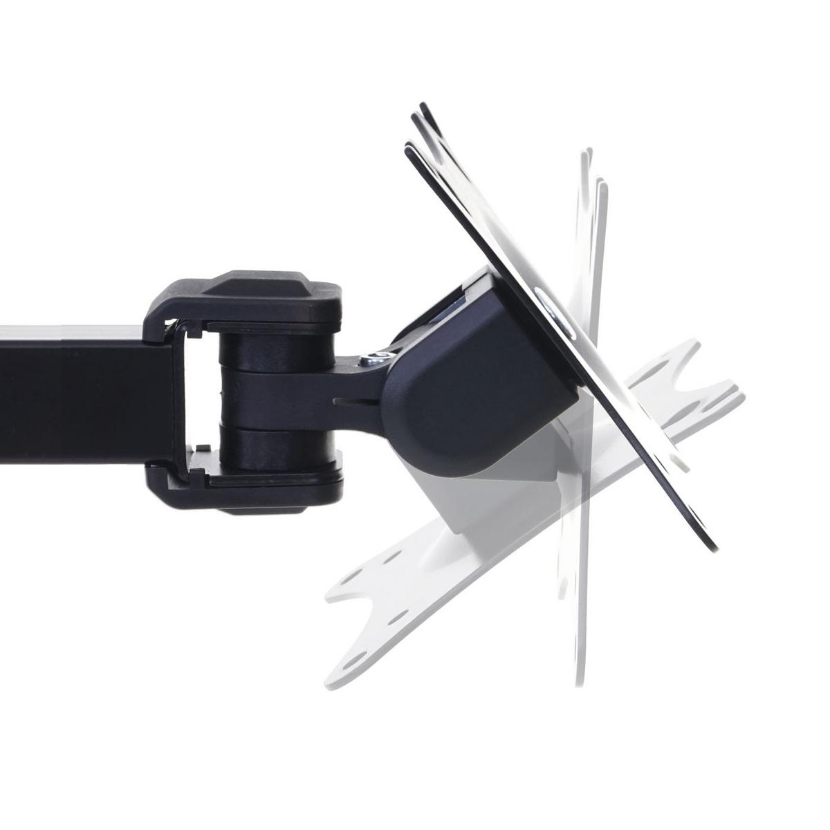MONITORHALTER ZWEIARMIG Schwarz - Schwarz, Metall (43/86/43cm) - MCW
