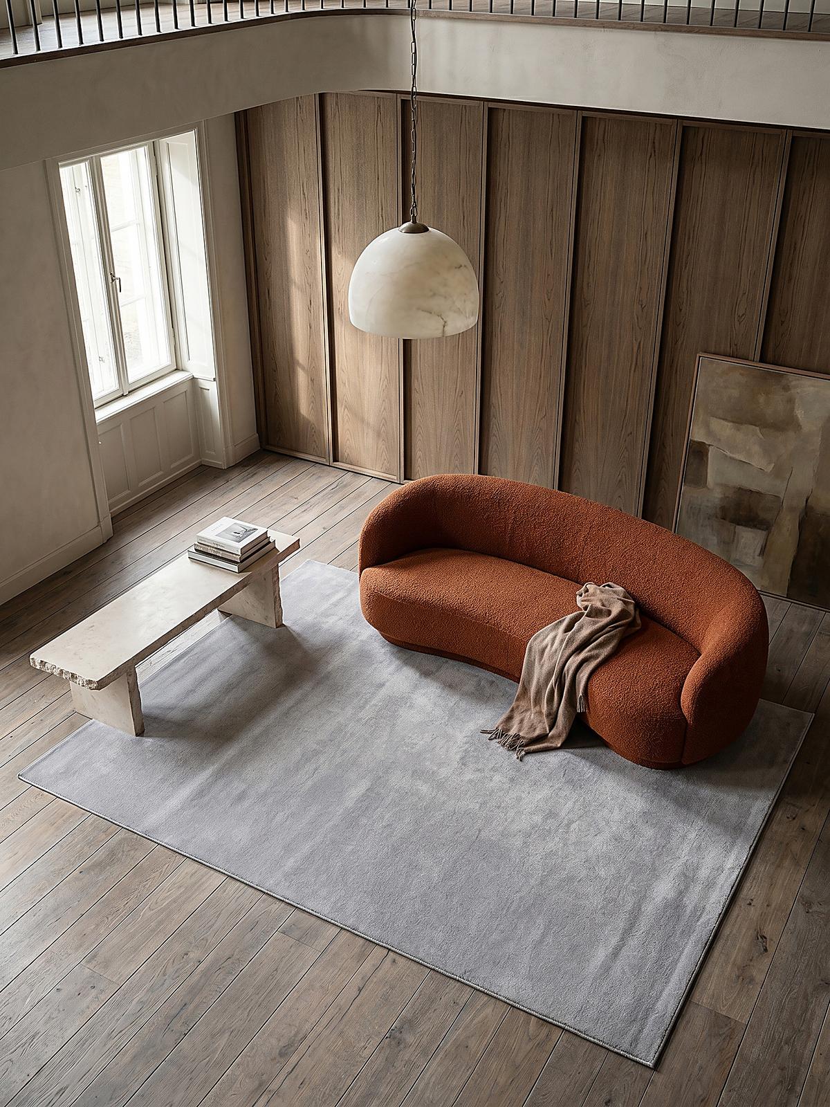 KURZFLORTEPPICH Antirutsch Uni DOUBS Polyester Grau 140 x 200 cm - Grau, Textil (140/200cm) - KADIMA DESIGN