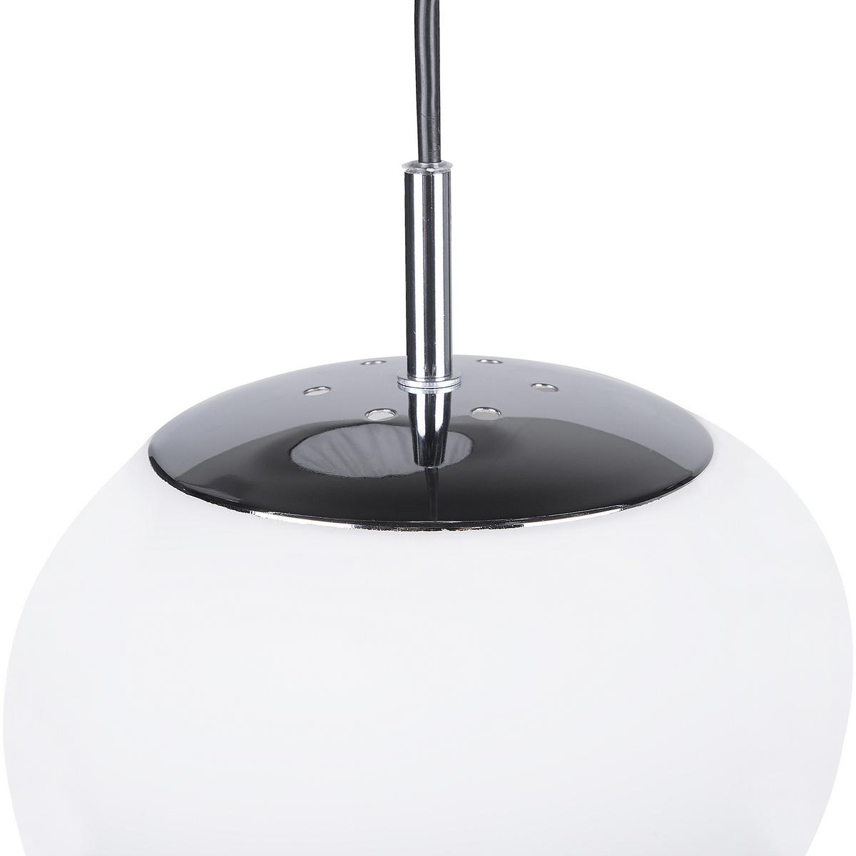 HÄNGELEUCHTE Liffel 24/24/130 cm - Weiß, Glas (24/24/130cm) - Beliani