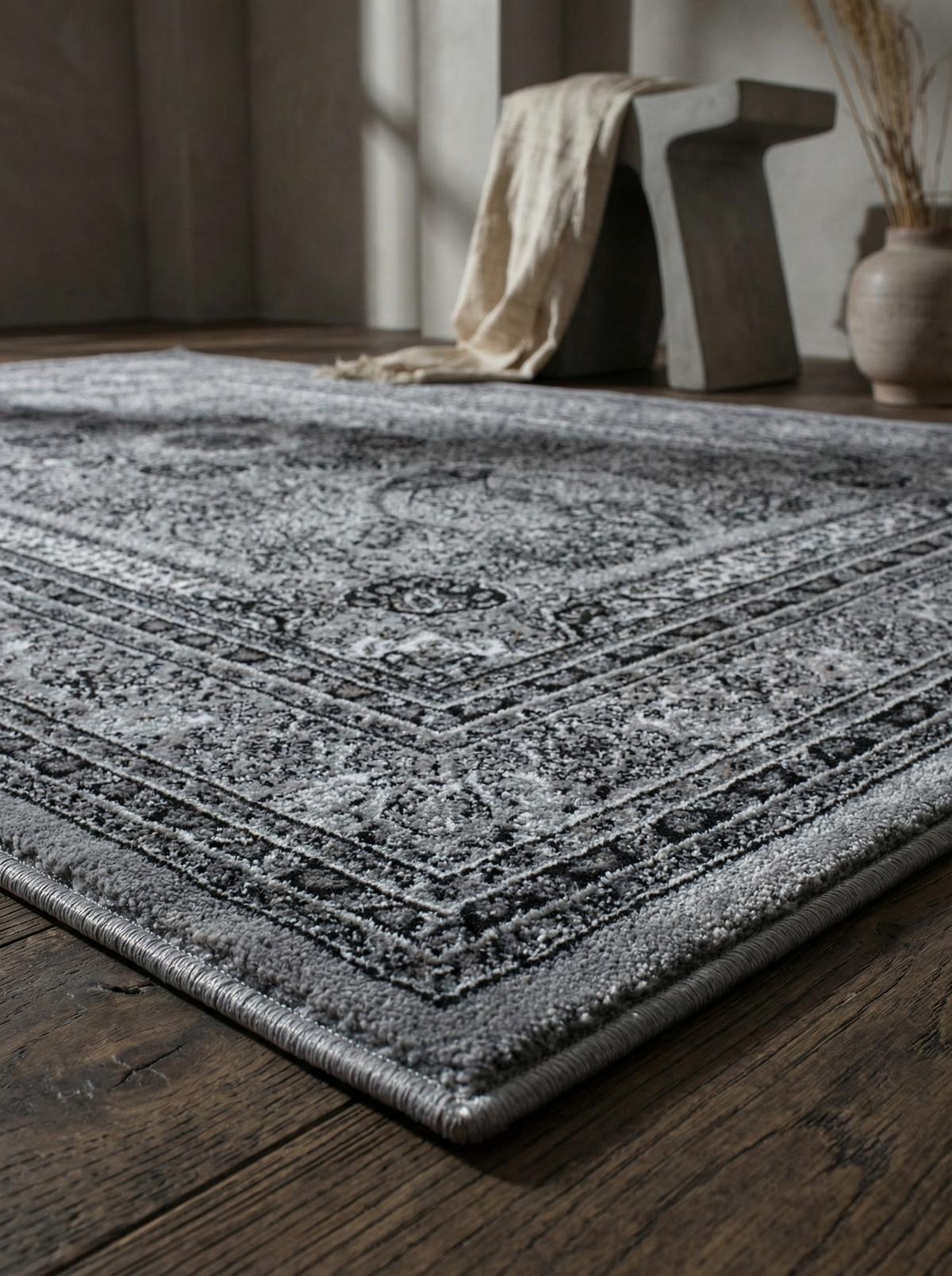 TEPPICH Kurzflor TANNHEIM in Grau, orientalisch, 200 x 290 cm - Grau, Textil (290/200cm) - KADIMA DESIGN