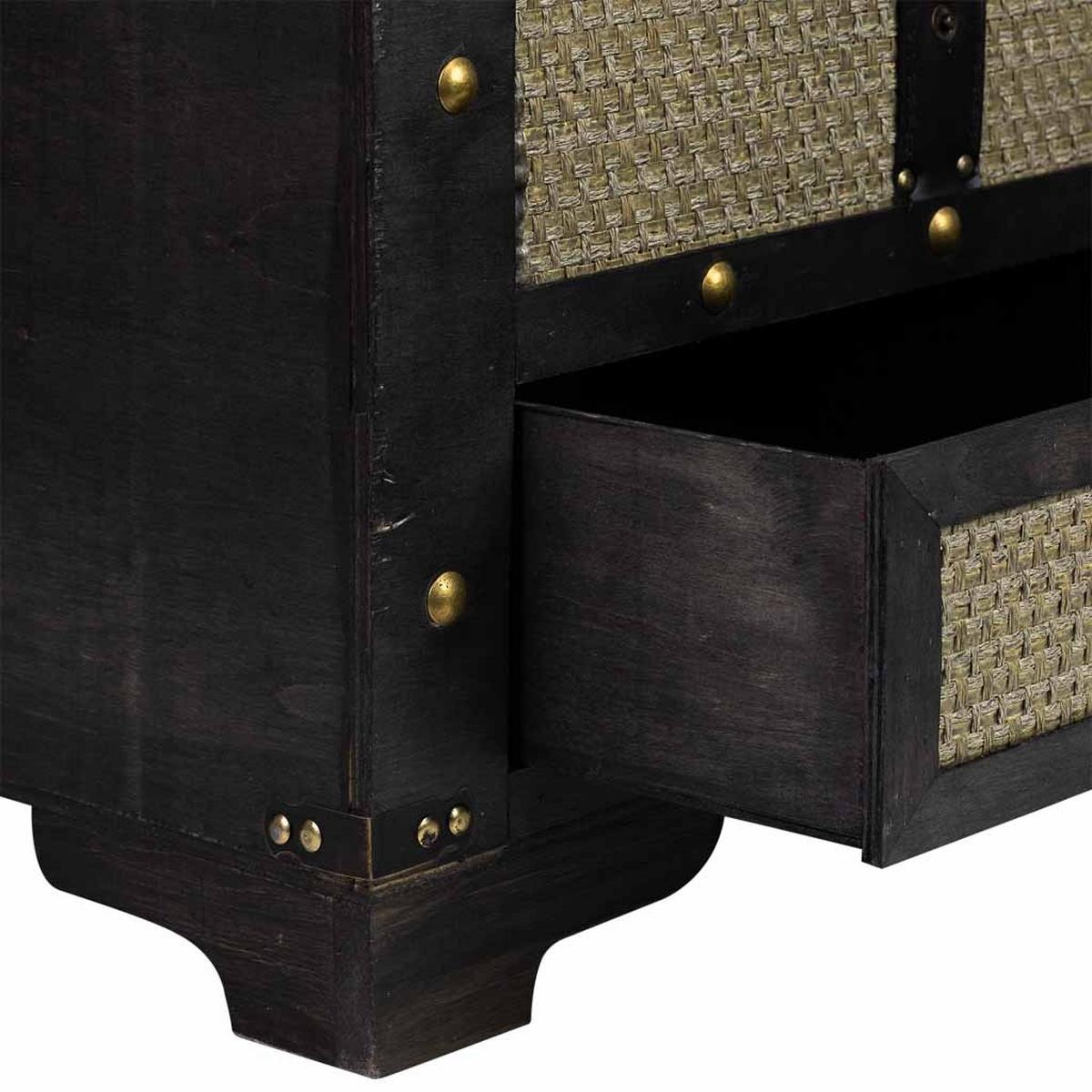 TRUHE aus Holz, braun, 90x45x46cm - Braun, Holzwerkstoff (90/45.5/45cm) - Wanderlust