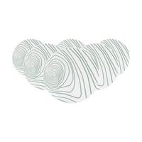 FRÜHSTÜCKSTELLER Life Nature Jahresringe weiß-grün ø 22,5 cm 6er Set - Weiß/Grün, Keramik (22.5cm) - Seltmann Weiden