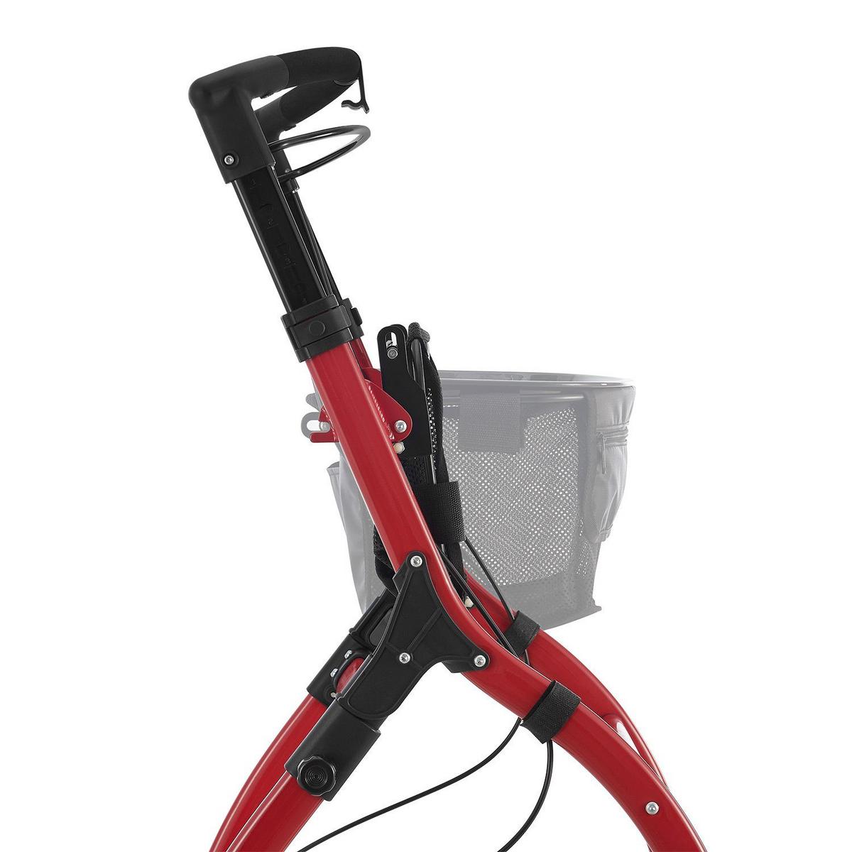 WOHNUNGSROLLATOR Aktiv rot mit Transporttasche - Rot, Metall (66/90/56cm) - Juskys