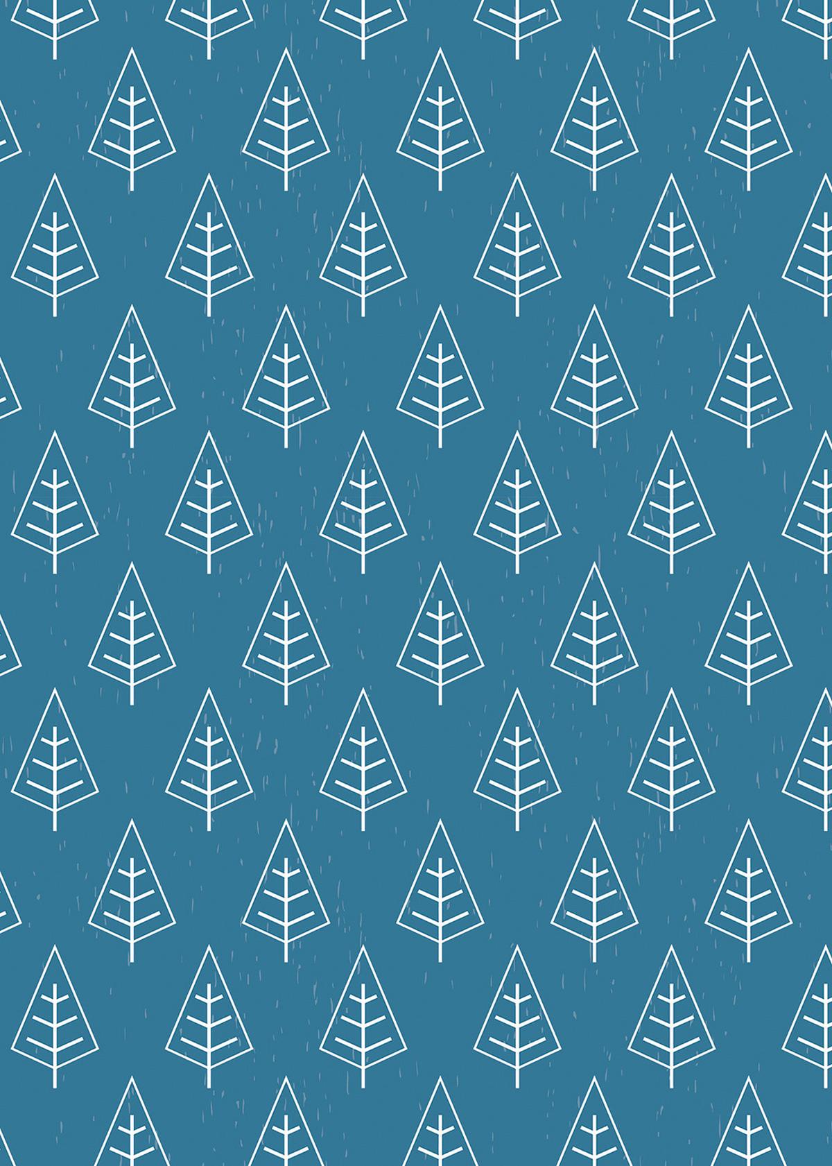 VERDUNKELUNGSROLLO 100x140 cm Bäume im Regen - Weiß, Textil (100/140cm) - TULUP