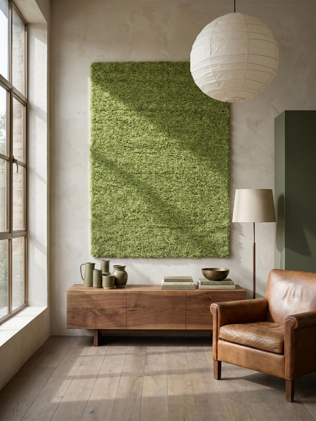HOCHFLORTEPPICH RHEIN, einfarbig, aus Polypropylen, Grün, 80 x 150 cm - Grün, Textil (150/80cm) - KADIMA DESIGN
