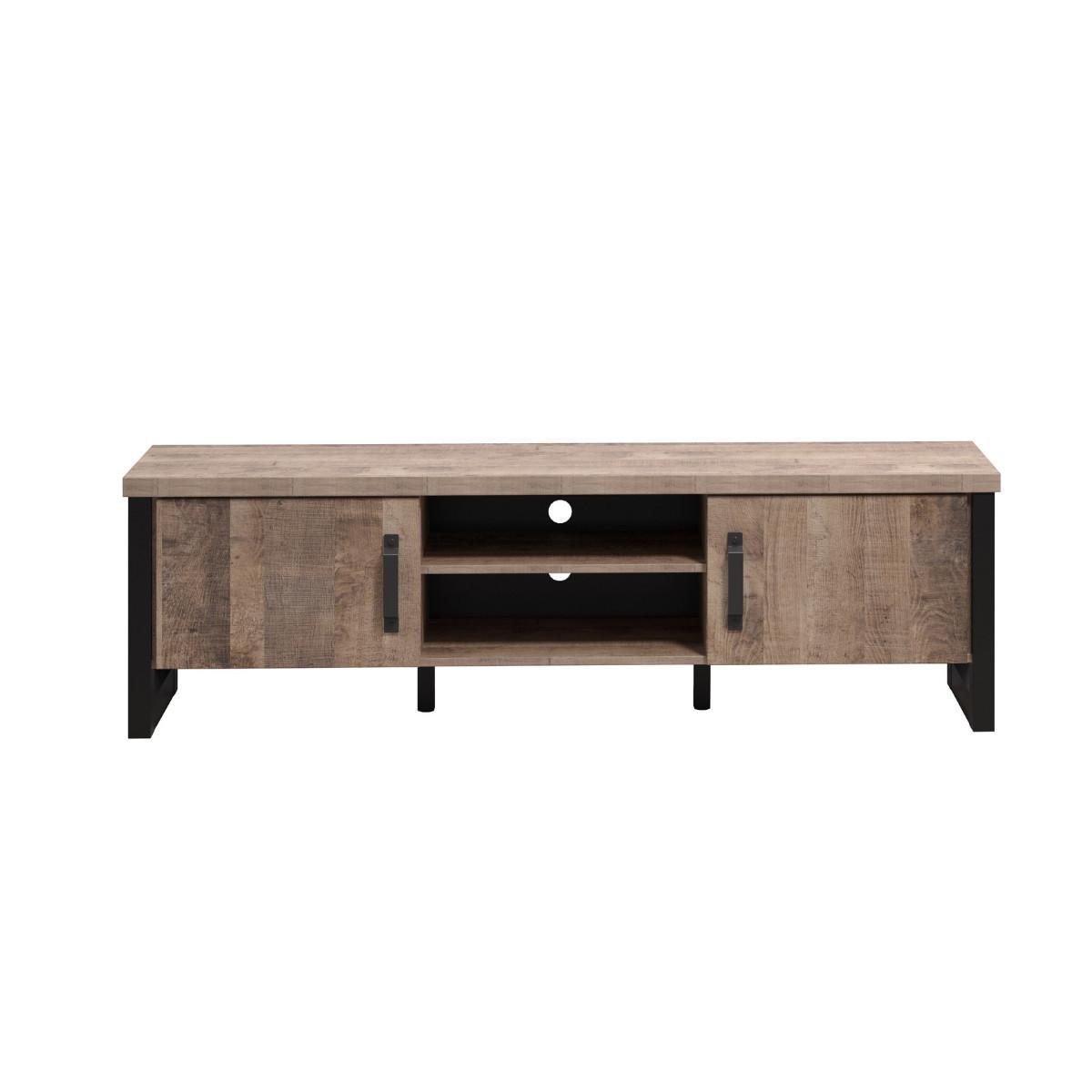LOWBOARD Emile Eiche Dekor - Eichefarben, Holzwerkstoff (166/166/50cm) - ebuy24