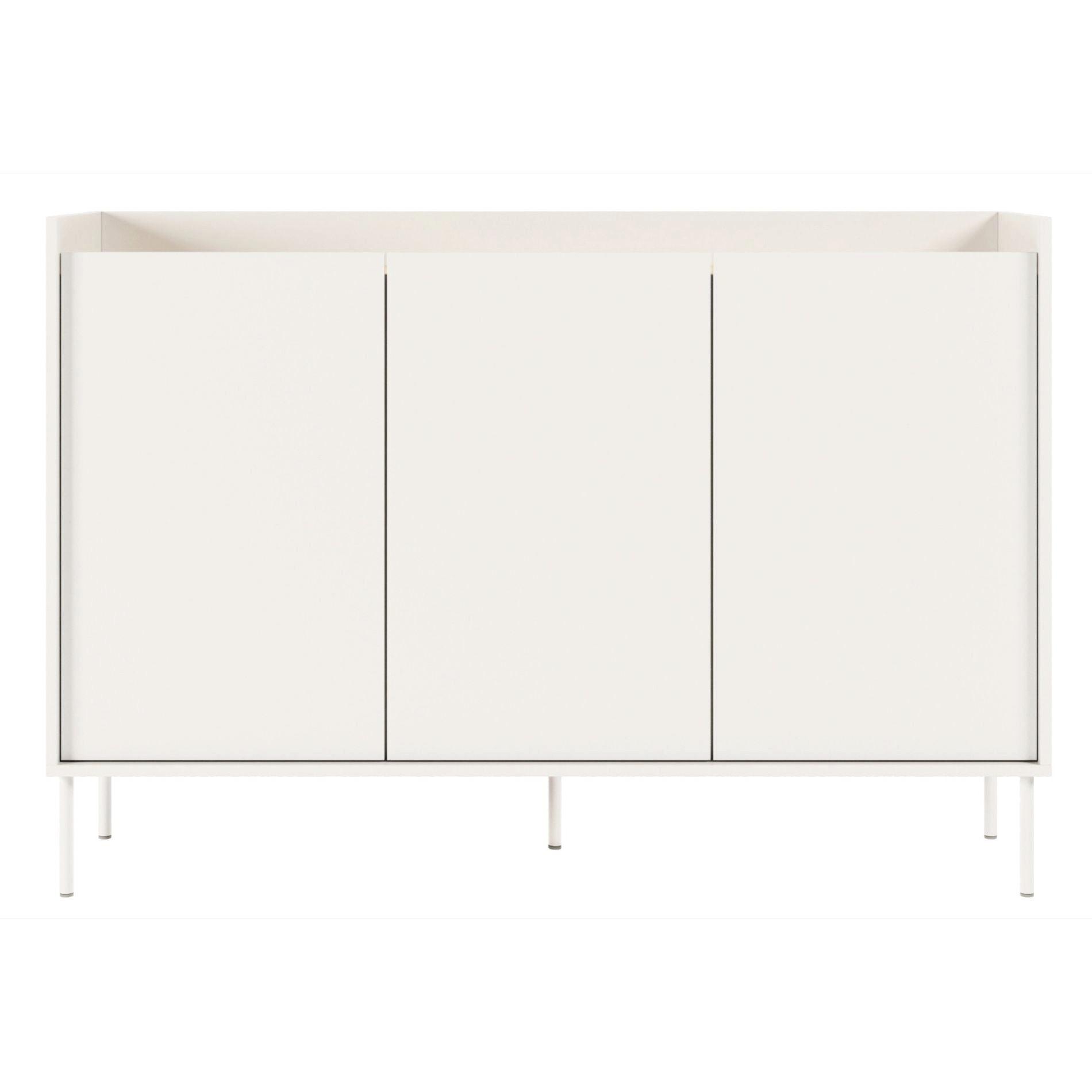 SIDEBOARD Tovi Weiß / Holzoptik Eiche 140 cm - Weiß, Holzwerkstoff/Metall (139.8/95.5/36.4cm) - Selsey