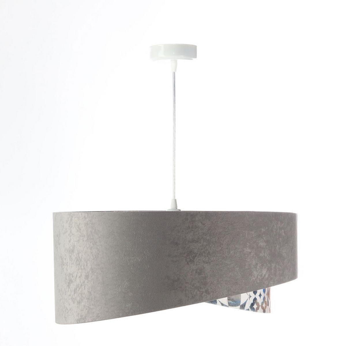 HÄNGELEUCHTE Grau 50/23 cm - Weiß, Kunststoff (50/1/23cm) - ONZENO