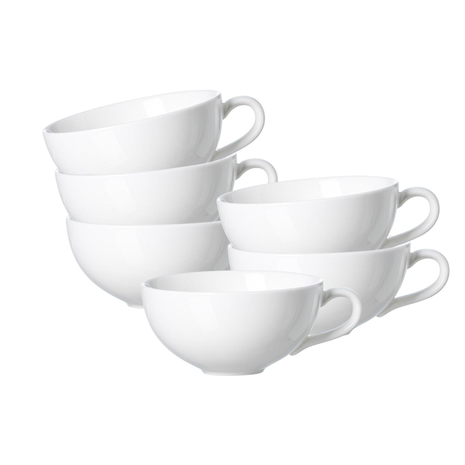 TEETASSEN Skagen weiß 180 ml 6er Set - Weiß, Keramik (0.18L) - Ritzenhoff Breker