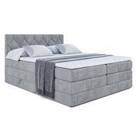 BOXSPRINGBETT CATOR KING - 140x200 - H3/H4 - Grau - Grau, Holzwerkstoff (140/200cm) - ALTDECOR