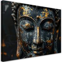 LEINWANDBILD Zen und Orientalisch 60x40cm - Schwarz, Textil (60/40cm) - Feeby