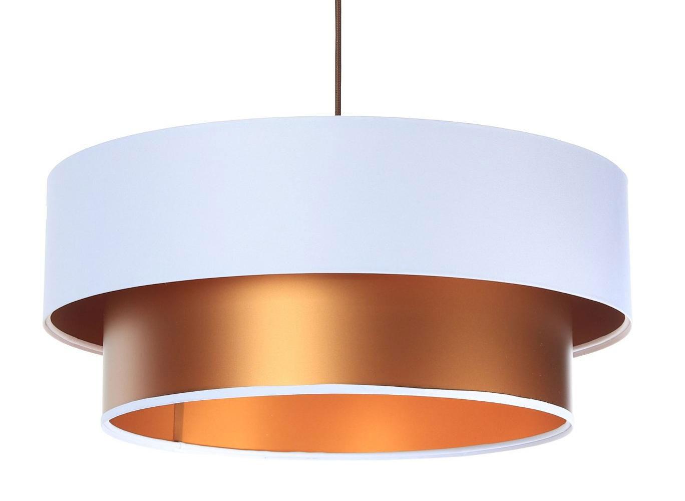 HÄNGELEUCHTE Kupfer 40/20 cm - Weiß/Kupferfarben, Kunststoff (40/1/20cm) - ONZENO