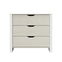KOMMODE 3 Schubladen Nairobi - L88 x H80 x P43 cm - Grau, Holzwerkstoff (43/80/94cm) - Calicosy