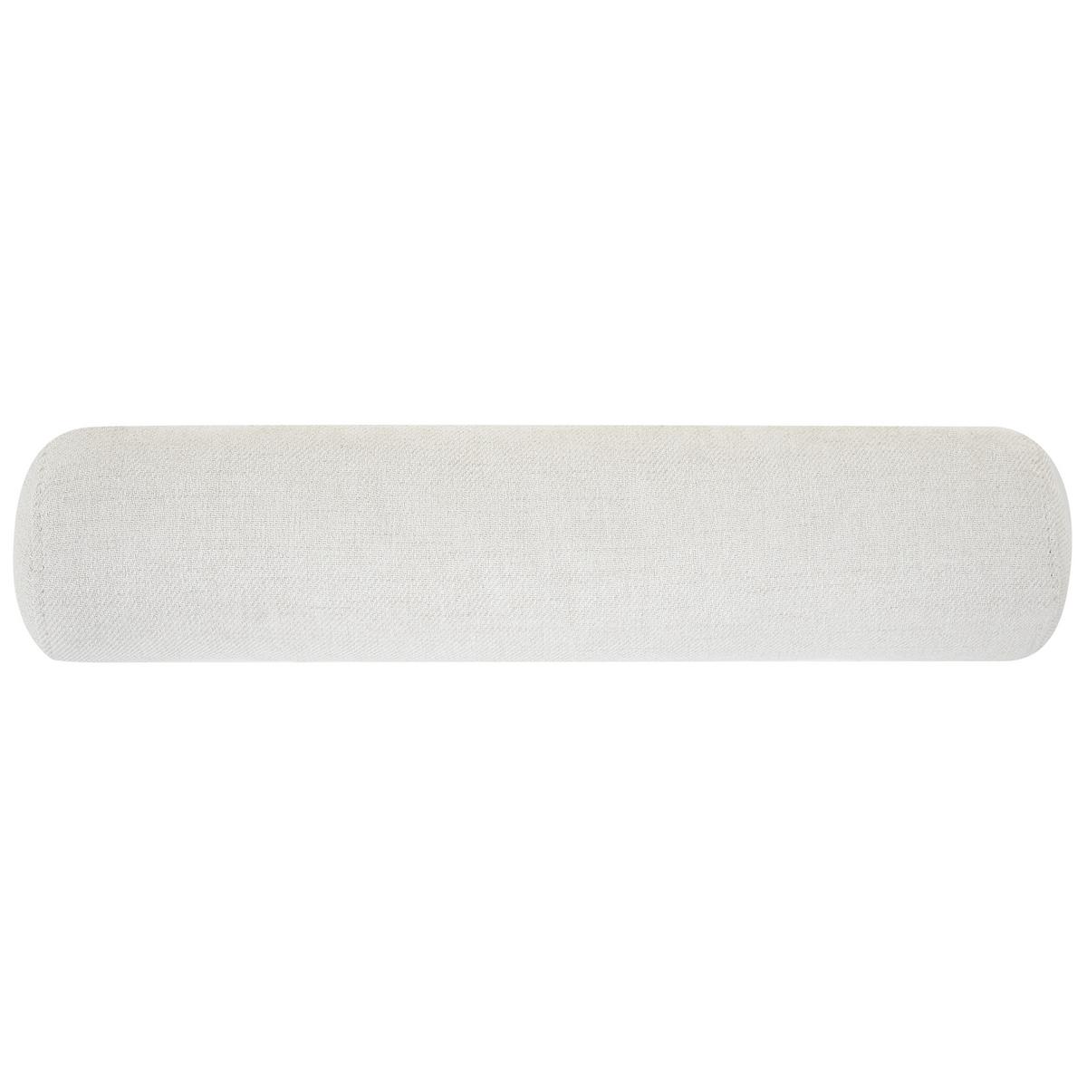 CHAISELONGUE-LINKSSEITIGE Stoff Cremeweiß Yvoire - Creme/Schwarz, Textil (68/72/151cm) - Beliani