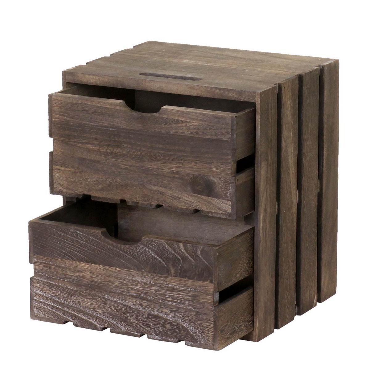 KOMMODE Braun - Braun, Holz (32/36/26cm) - MCW