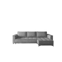 ECKSOFA Juna Mit Schlaffunktion - Grau, Holzwerkstoff/Textil (240/140cm) - Fun Möbel
