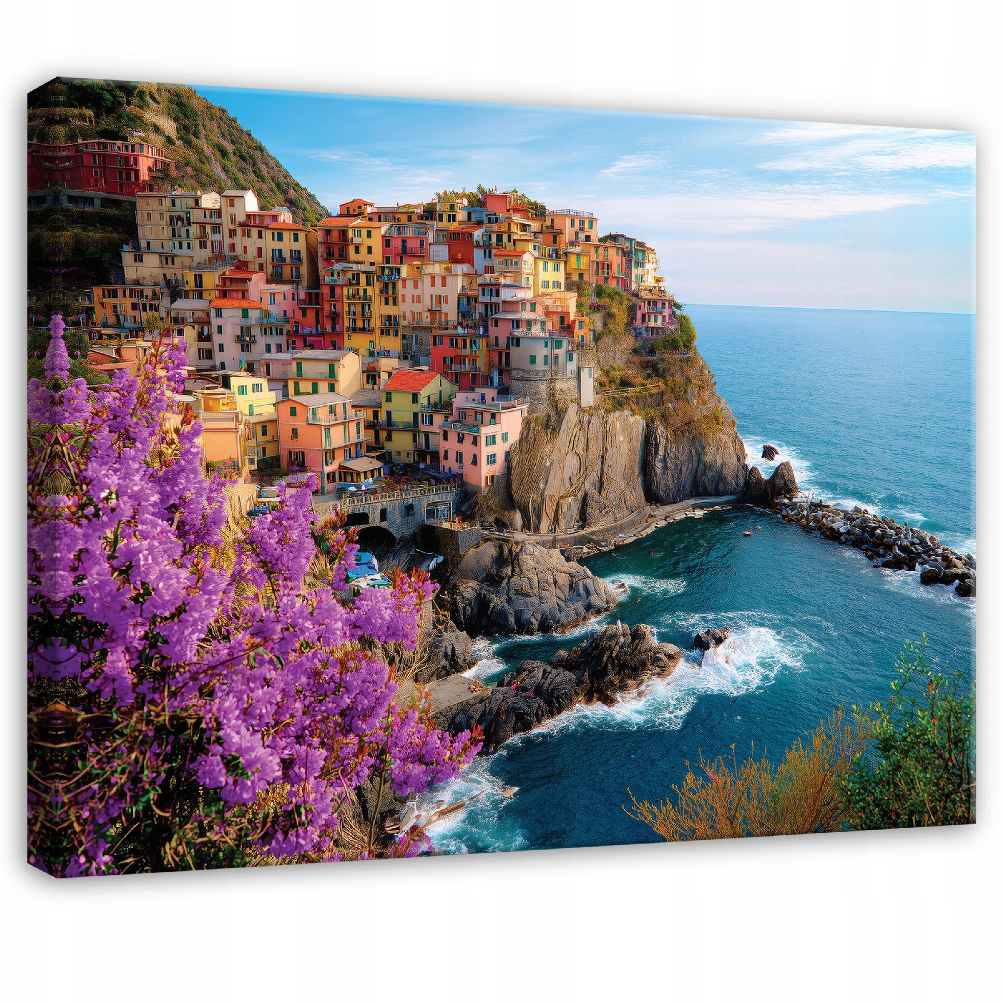 LEINWANDBILD Insel Ozean Blau 60x40 cm - Multicolor, Holzwerkstoff (60/40cm) - Wallarena