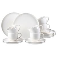 KAFFEESERVICE Skagen weiß 18-tlg. - Weiß, Keramik (27/27/38cm) - Ritzenhoff Breker