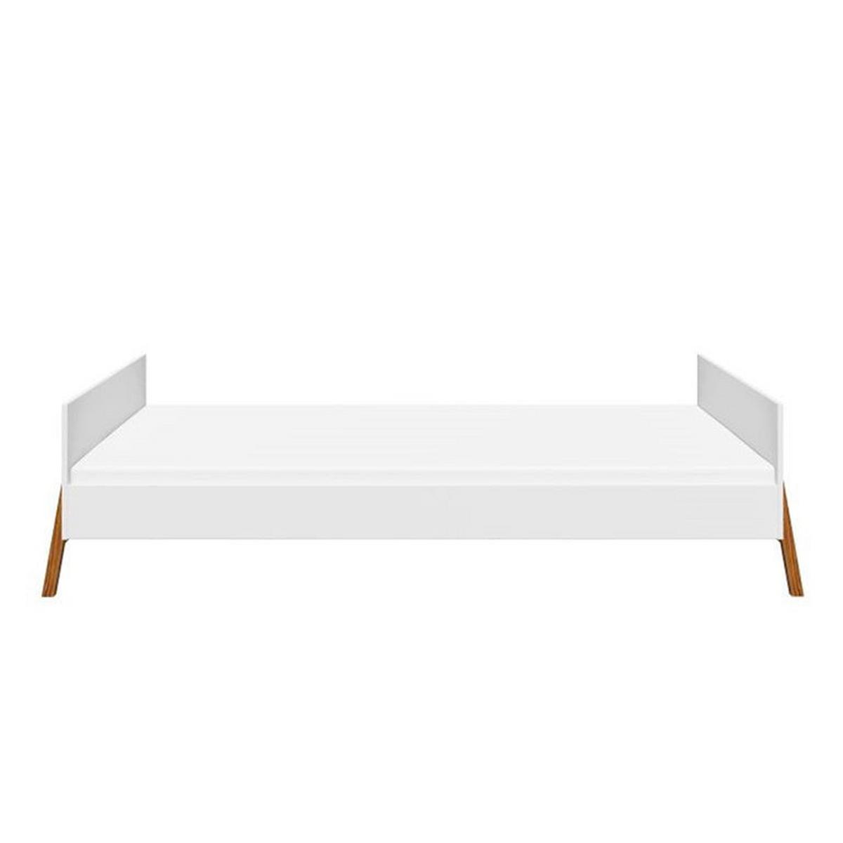 KINDERBETT 90/200 Lotta Weiß - Weiß, Holzwerkstoff (90/200cm) - Petits-meubles