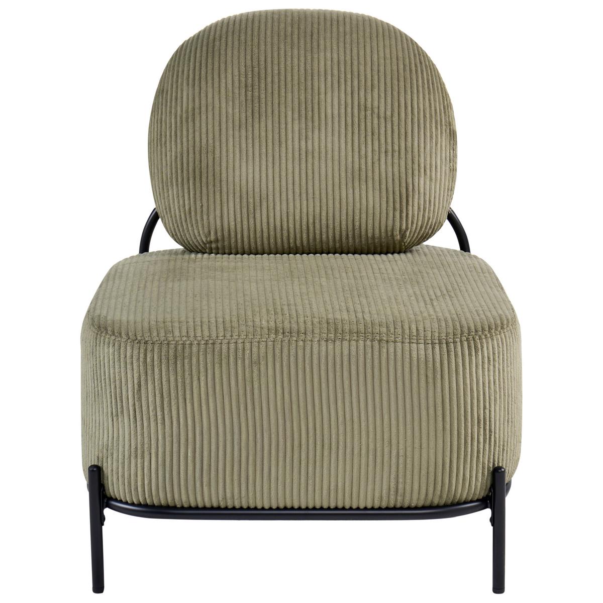 SESSEL Cord Grün Lunde - Grün, Textil (67/81/74cm) - Beliani