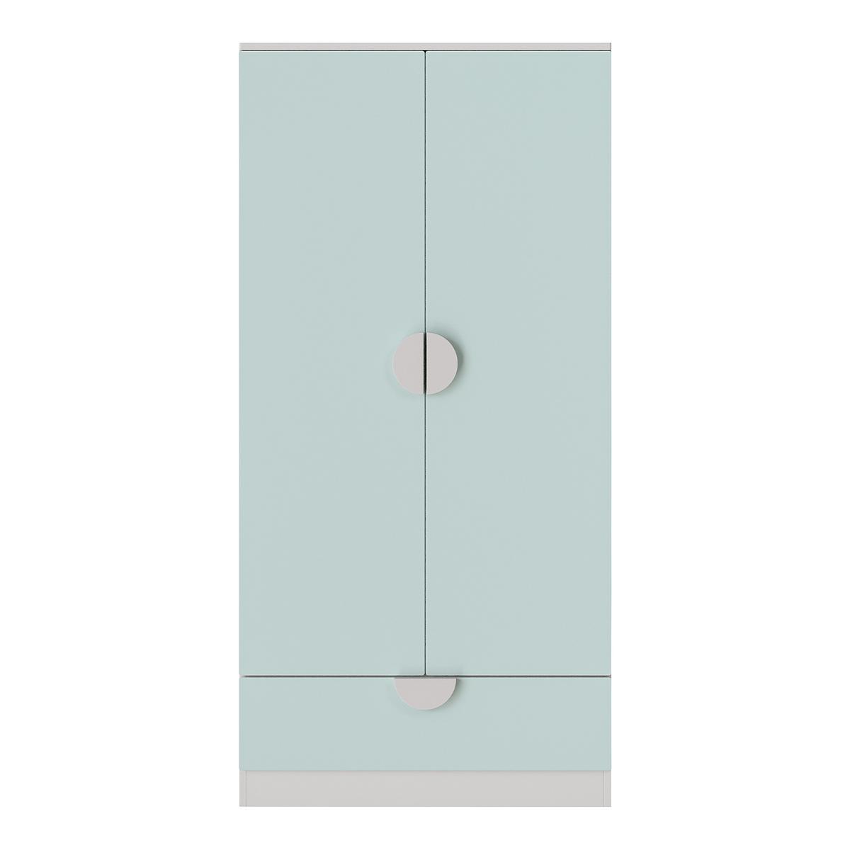 KINDERKLEIDERSCHRANK Sandnes - Mintgrün, Holzwerkstoff (40/123/60cm) - [en.casa]