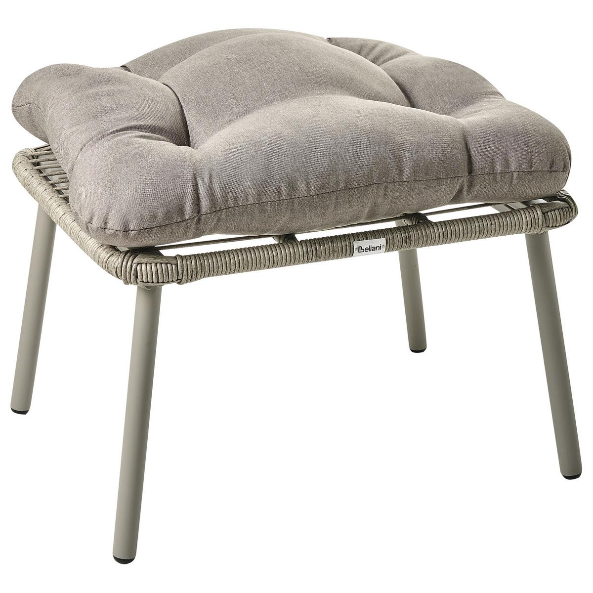 GARTENSTUHL Grau Murano - Grau, Kunststoff (89/130/93cm) - Beliani