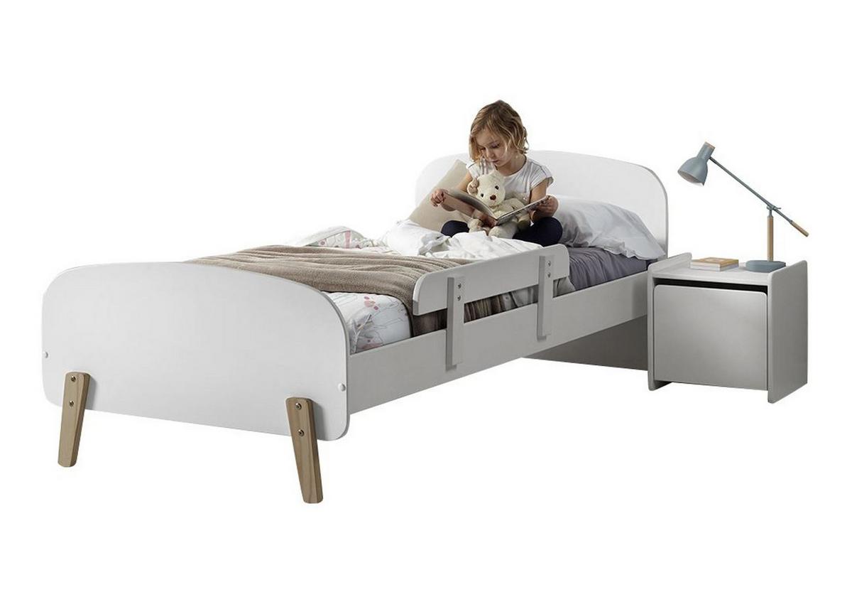 KINDERZIMMER Set Karilynn 3 Massivholz+MDF weiß - Weiß, Holz (130/73/230cm) - 58aufmkessel