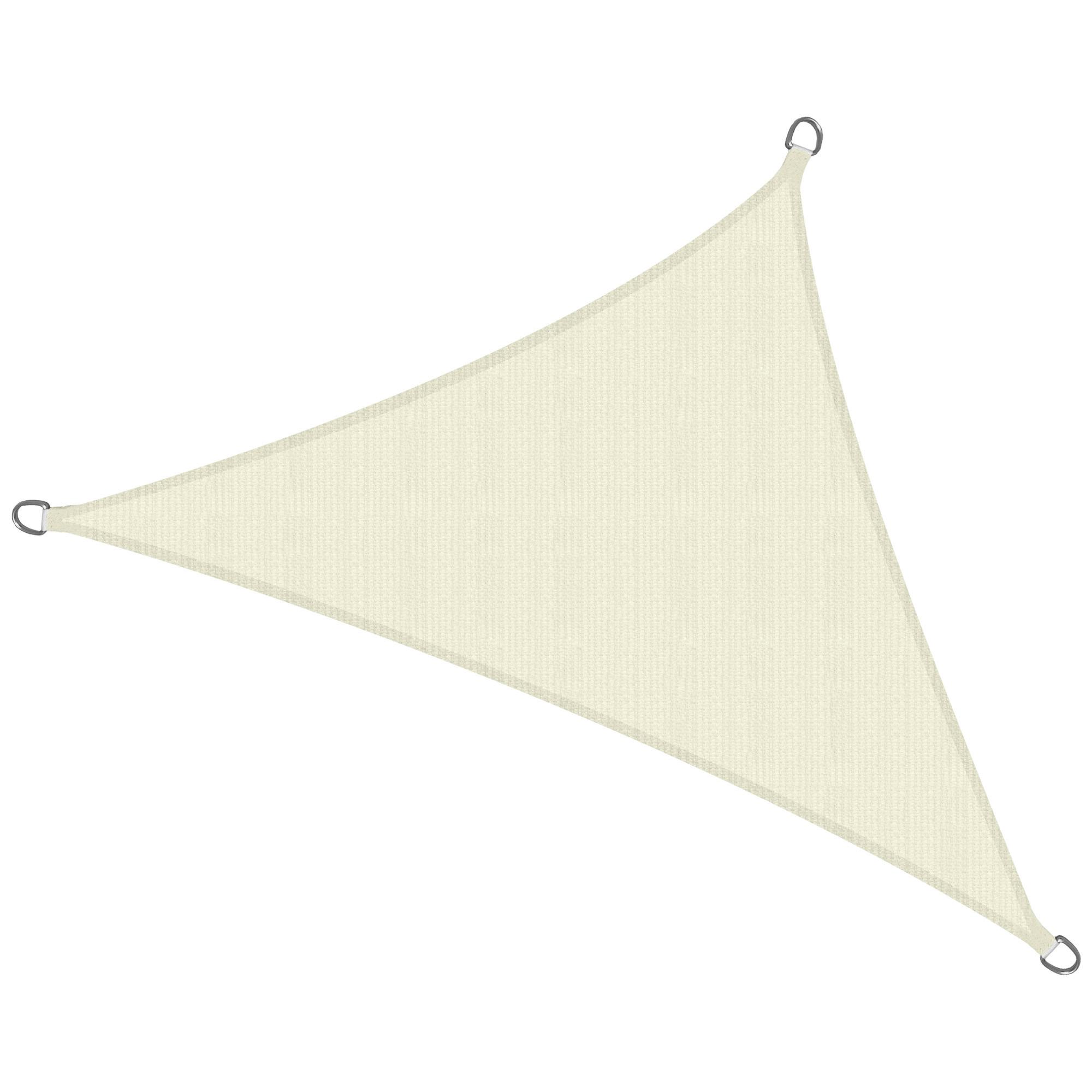 SONNENSEGEL SolVision HS9 500/500/700 cm dreieckig Creme HDPE - Creme, Kunststoff (500/500cm) - Sol Royal