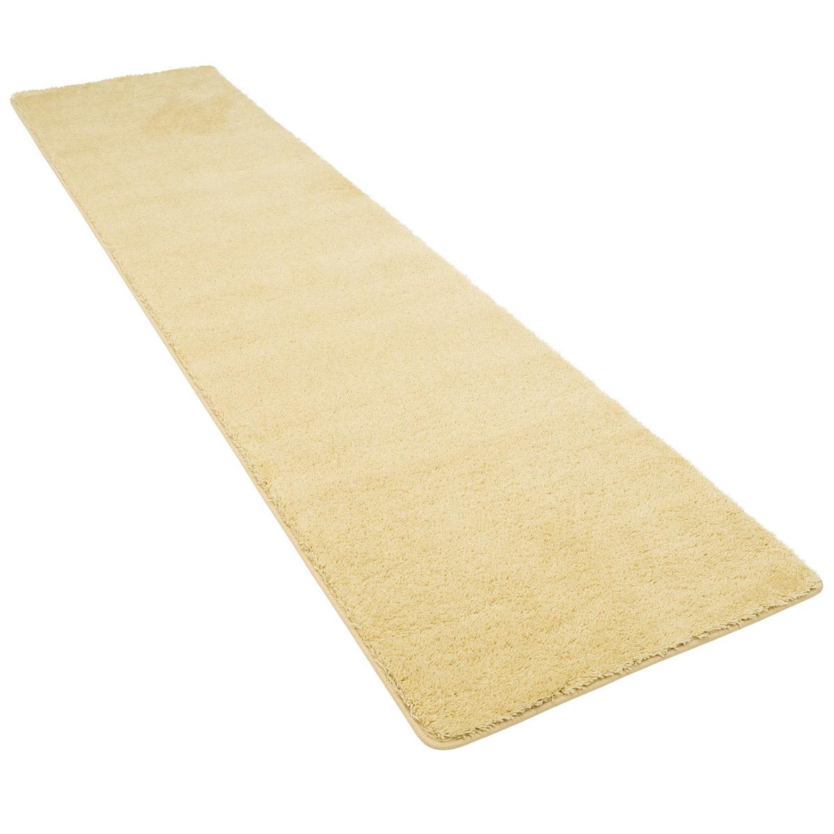 HOCHFLOR SHAGGY LÄUFER TEPPICH PALACE - Naturfarben, Textil (80/160cm) - Snapstyle