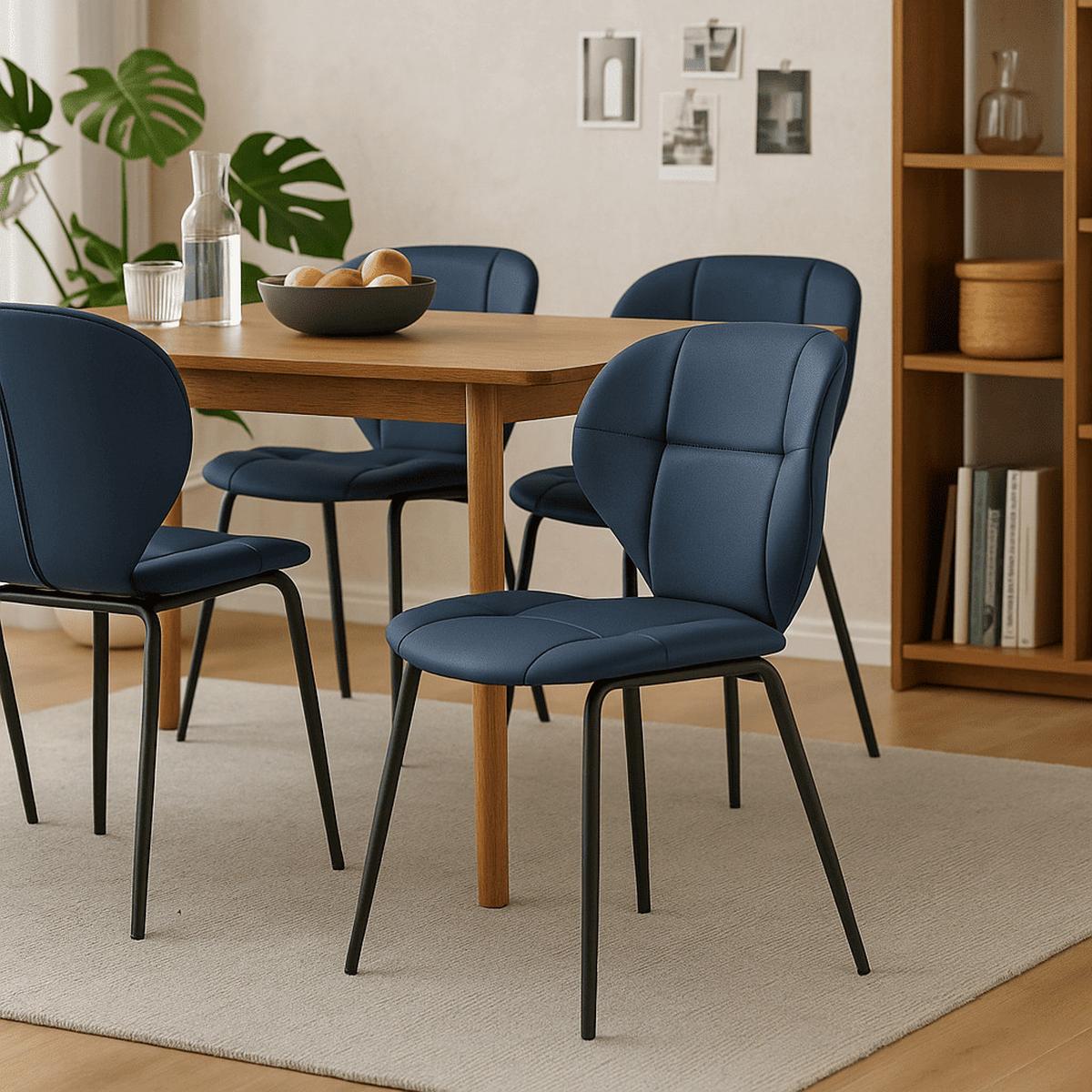 ESSZIMMERSTUHL Maura Grau 50/57/49 cm 2er-Set - Grau, Textil (57/49/50cm) - Calicosy