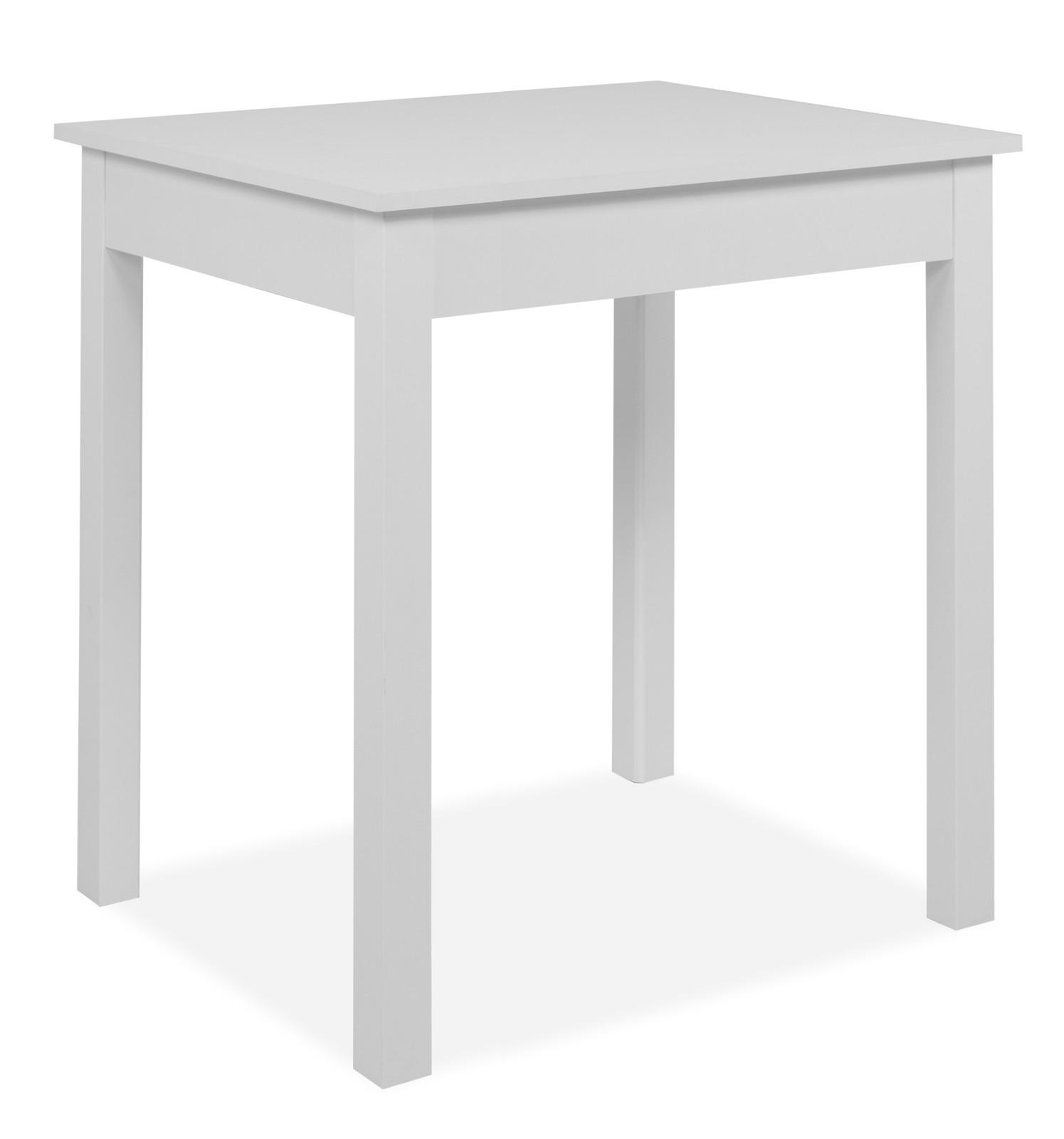 ESSTISCH weiß 90 x 67 cm, Küchentisch in modernem Design - Weiß, Holzwerkstoff/Kunststoff (67/90/76cm) - Furn.Design