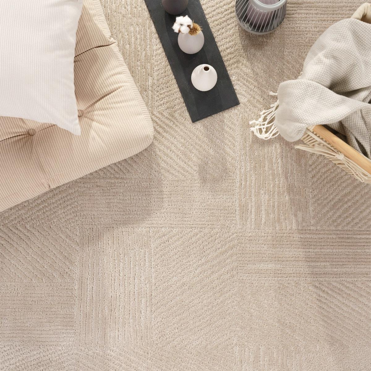 FLACHWEBETEPPICH Boho Beige 80 x 250 cm - Beige, Kunststoff (80/250cm) - TT Home