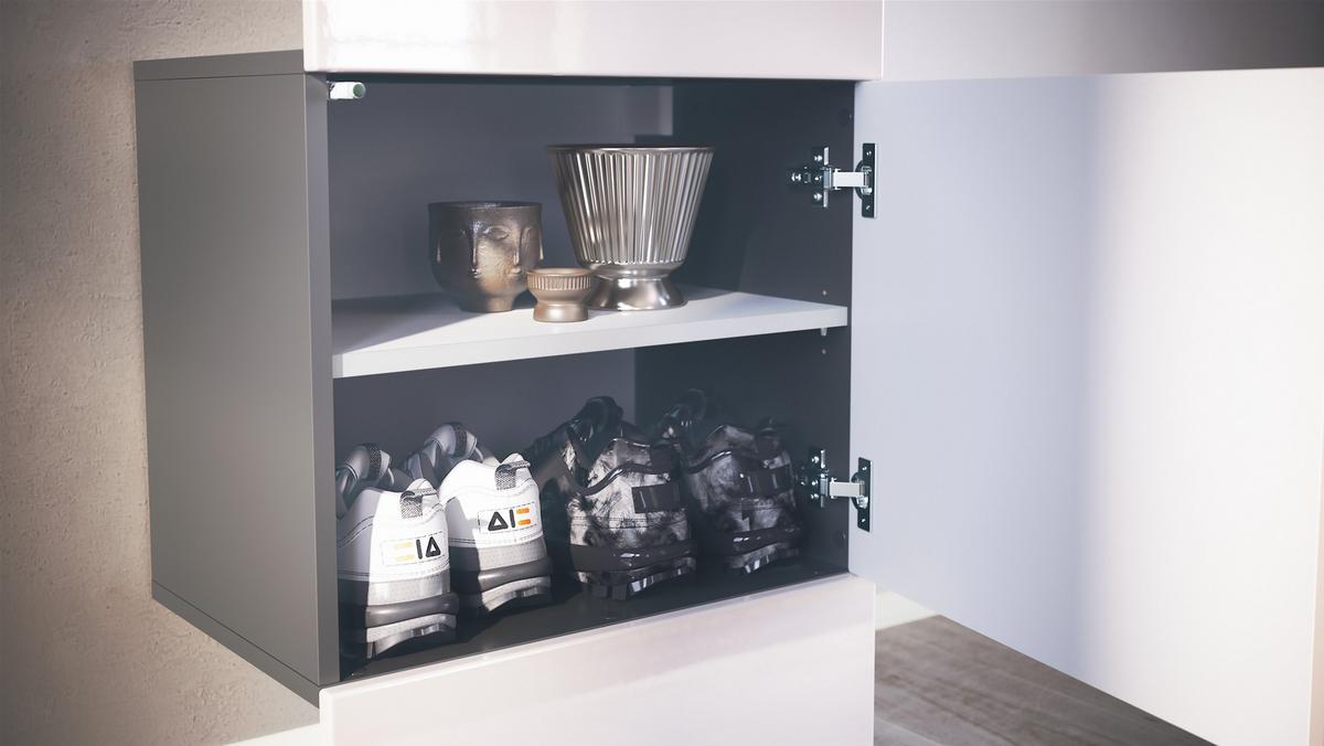 GARDEROBE Carlton Paneel in Eiche Nordic - Silbereichenfarben, Holzwerkstoff (52/193/35cm) - Vladon
