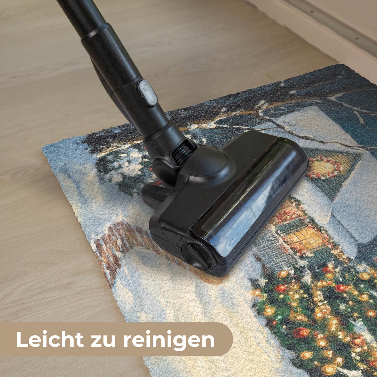 FUSSMATTE Weihnachten - Weihnachtsbaum - Winter - Zuhause - Schnee Schmutzfänger 60x40 cm - Multicolor, Kunststoff (60/0.4cm) - MuchoWow